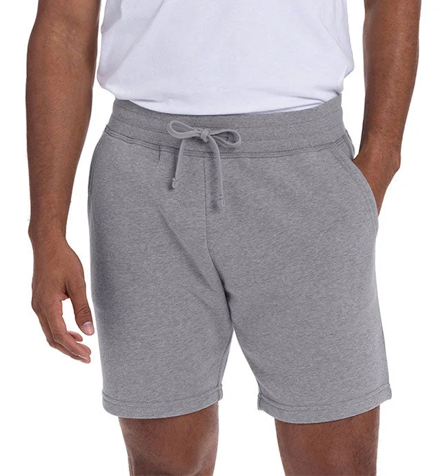 9903 - Next Level Unisex Fleece Sweatshorts | Heather Grey