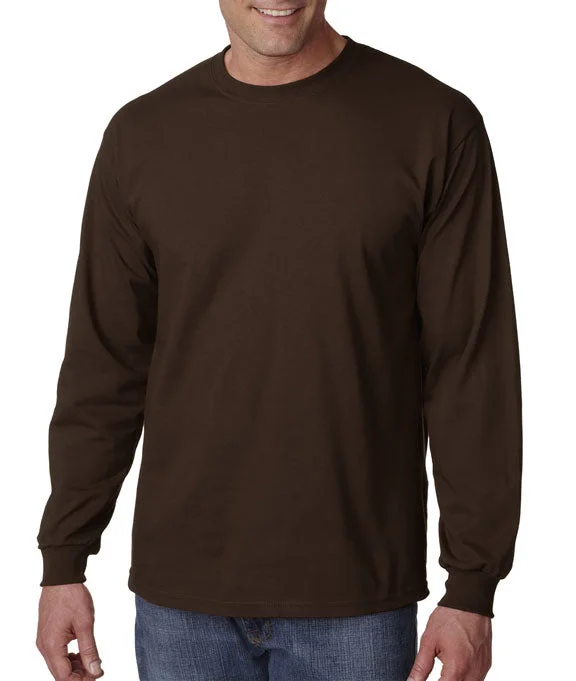 G2400 - Gildan Ultra Cotton® Adult Long Sleeve T-Shirt | Dark Chocolate