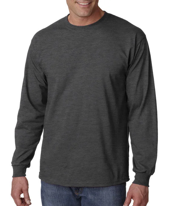 G2400 - Gildan Ultra Cotton® Adult Long Sleeve T-Shirt | Dark Heather