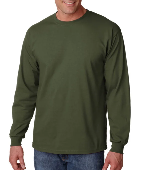 G2400 - Gildan Ultra Cotton® Adult Long Sleeve T-Shirt | Military Green