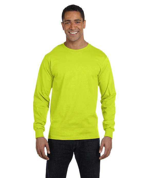 G8400 - Gildan DryBlend® Adult Long-Sleeve T-Shirt | Safety Green