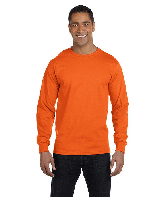 G8400 - Gildan DryBlend® Adult Long-Sleeve T-Shirt | Safety Orange