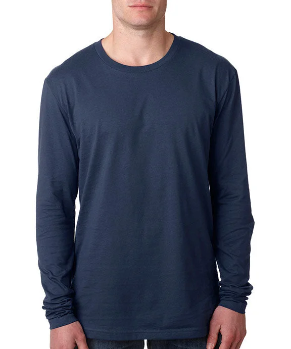 N3601 - Next Level Mens Premium Fitted Long Sleeve Crew Neck T-Shirt | Indigo