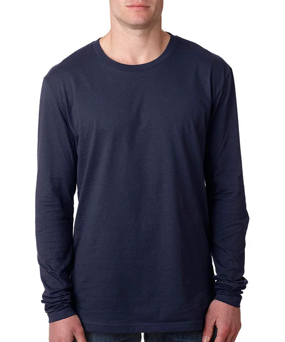 N3601 - Next Level Mens Premium Fitted Long Sleeve Crew Neck T-Shirt | Midnight Navy