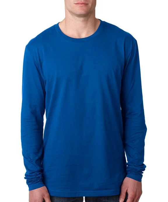 N3601 - Next Level Mens Premium Fitted Long Sleeve Crew Neck T-Shirt | Royal