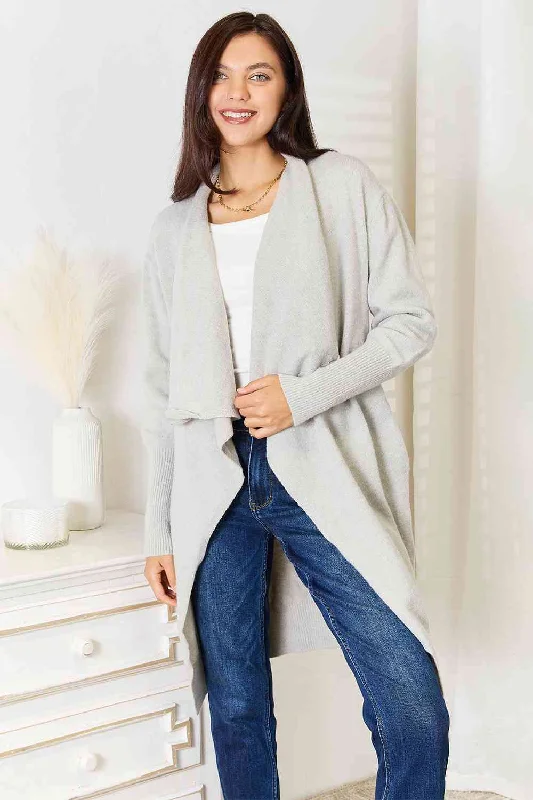 Genesis Open Front Duster Cardigan with Pockets