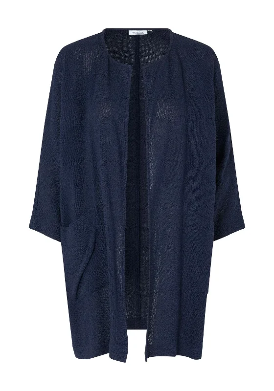 Masai Jarmis Boucle Textured Cardigan, Navy