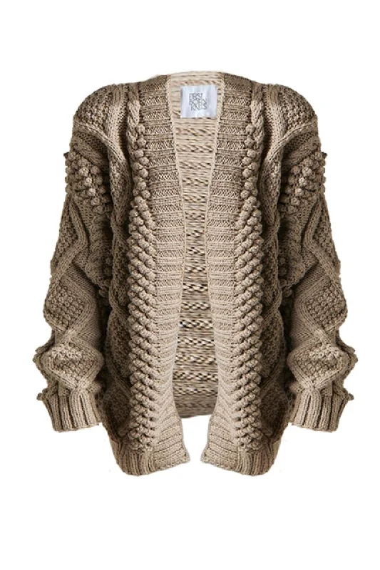 DIDI POPCORN STITCH OVERSIZED CARDIGAN