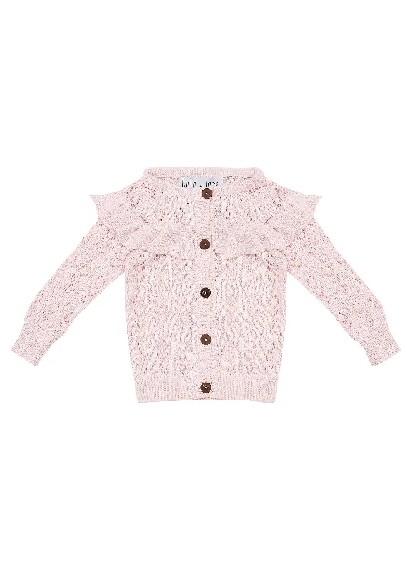 Magnolia Knitted Cardigan - Coconut Ice