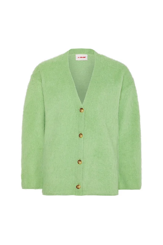 SURI KNITTED MINT CARDIGAN