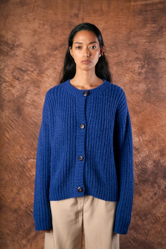 Pujpu Blue Cardigan by MUNA