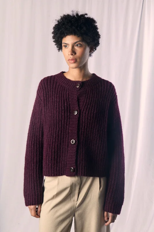 Pujpu Purple Cardigan by MUNA